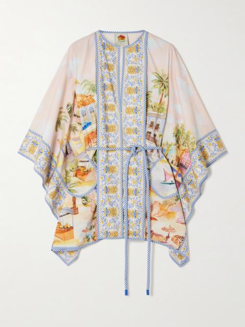 Aracati Belted Printed Organic Cotton-poplin Tunic