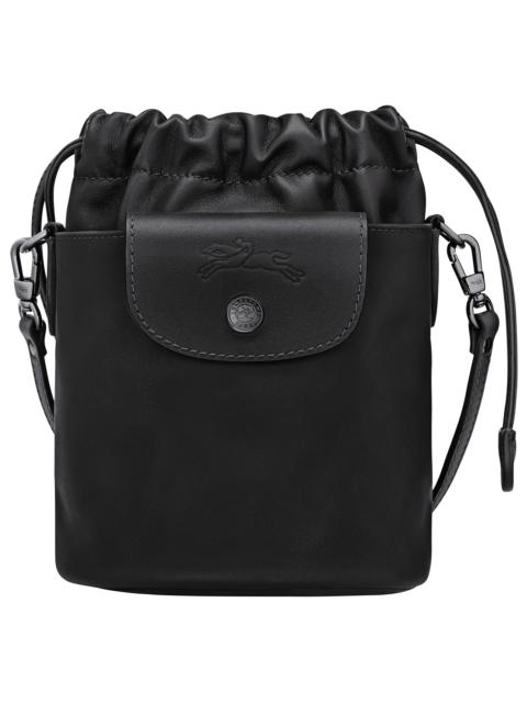 Le Pliage Xtra Bucket bag Black - Leather