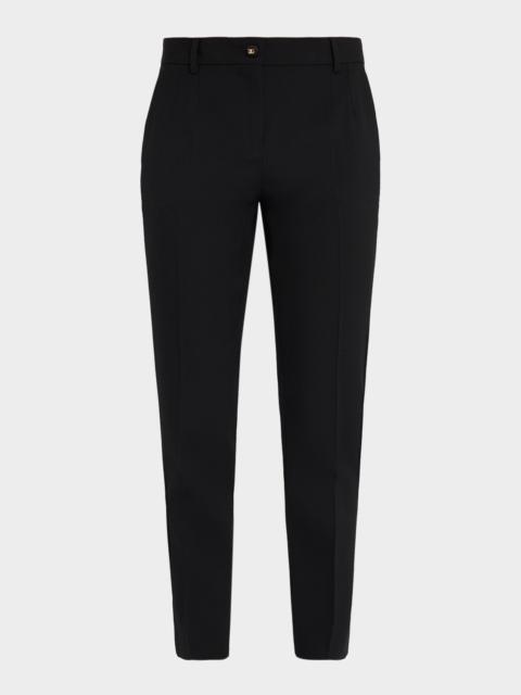 Tailored Wool-Blend Pants