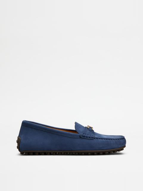 CITY GOMMINO LOAFERS IN NUBUCK - BLUE