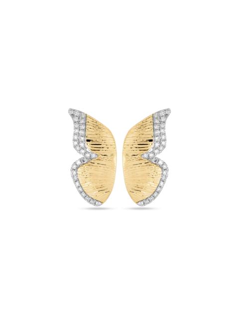 Pave Diamond Butterfly Wings Earrings