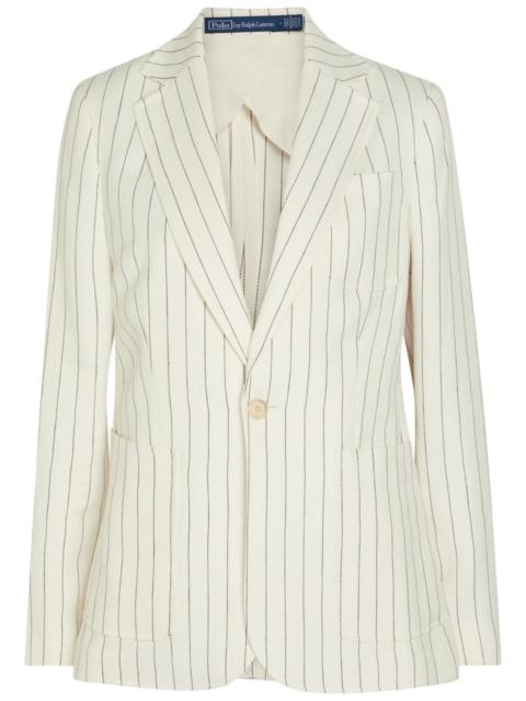 Polo Ralph Lauren Pinstriped Hemp Blazer