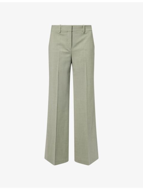 Fluid Flare Wool Trousers
