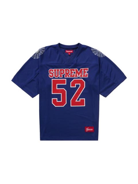 Supreme Spiderweb Football Jersey Navy