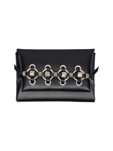 Black Ring Metal Card Holder