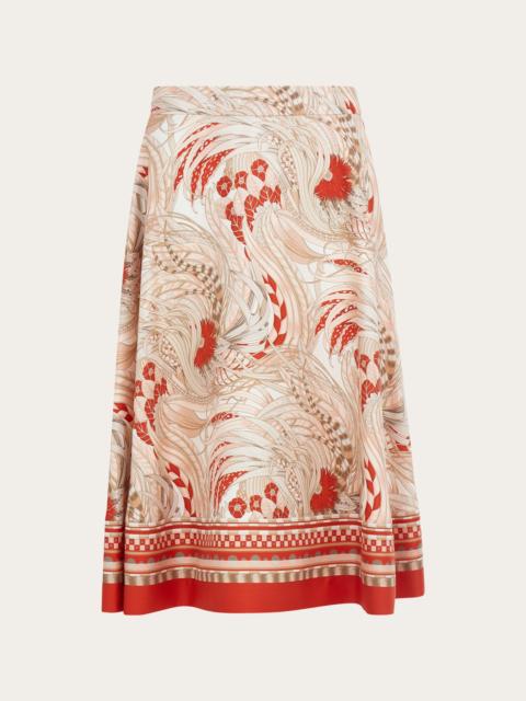 Printed Long Skirt