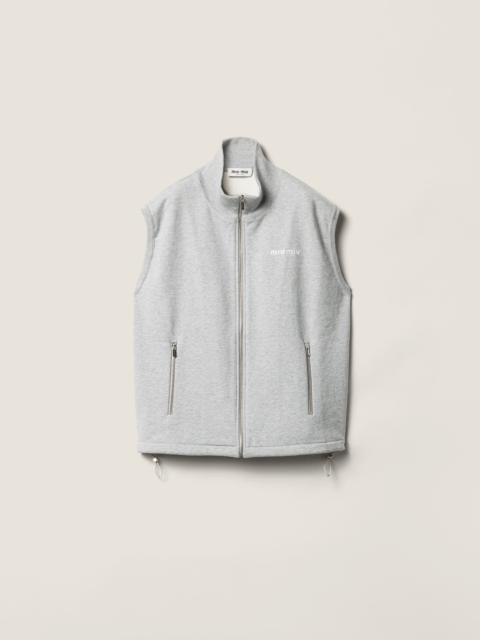 Cotton fleece vest