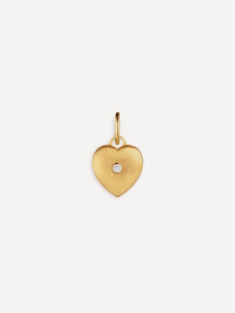 18ct Gold Diamond Heart Charm