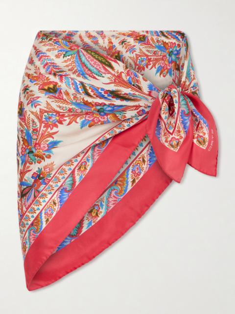 Norma Paisley-print Silk-twill Scarf