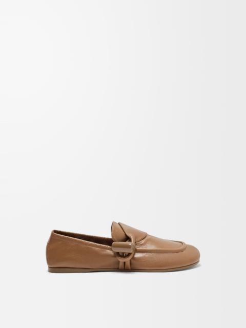 Toggle loafer in shiny smooth calfskin