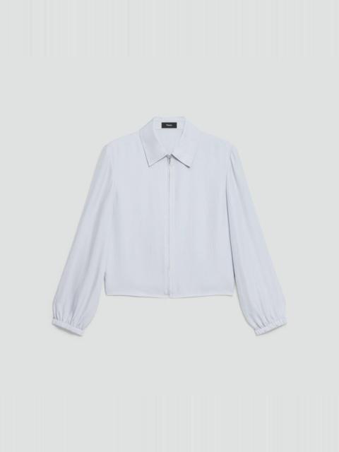 Cropped Jacket in Washed Twill