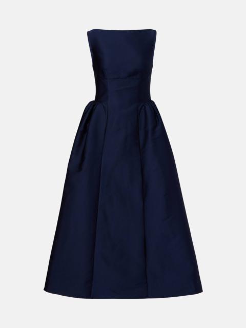 Taffeta midi dress
