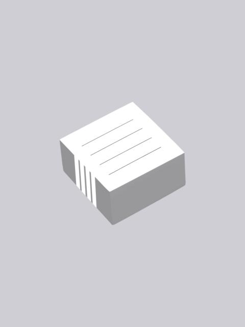 Thom Browne STICKY NOTES W/ 4 BAR STRIPE IN PAPER | REVERSIBLE