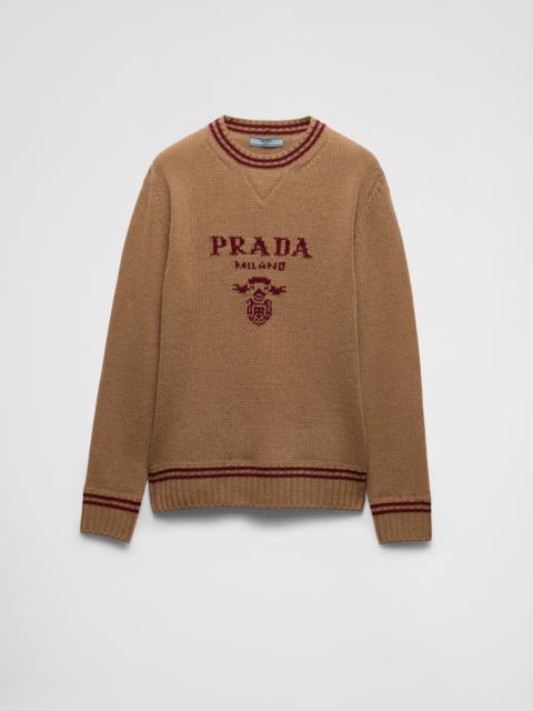 Wool and cashmere crew-neck sweater