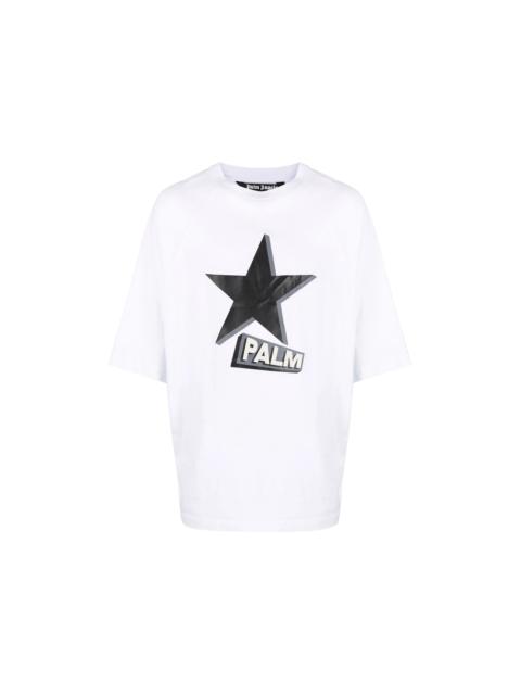 Palm Angels Rockstar Oversized T-Shirt White/Black