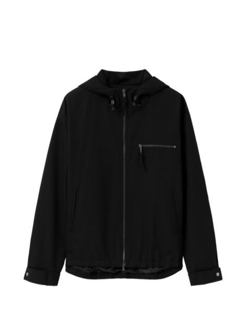 hooded zip-up jacket