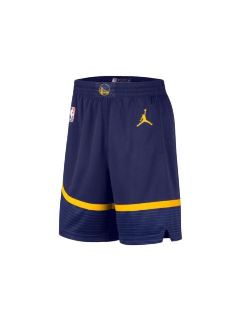 Nike Jordan NBA Golden State Warriors Statement Edition Dri-Fit Swingman Shorts Navy Blue/Yellow