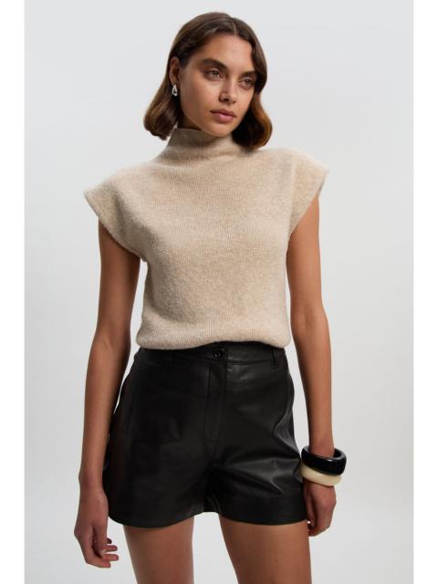 Leather Tailored Shorts