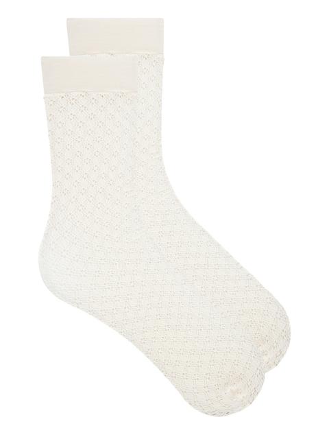 Blossom Net Knee High Socks
