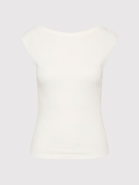 Organic Cotton Ballerina Top - White