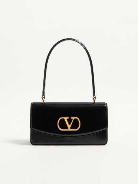 VALENTINO GARAVANI VAIN BAG WITH HANDLE IN SHINY CALFSKIN