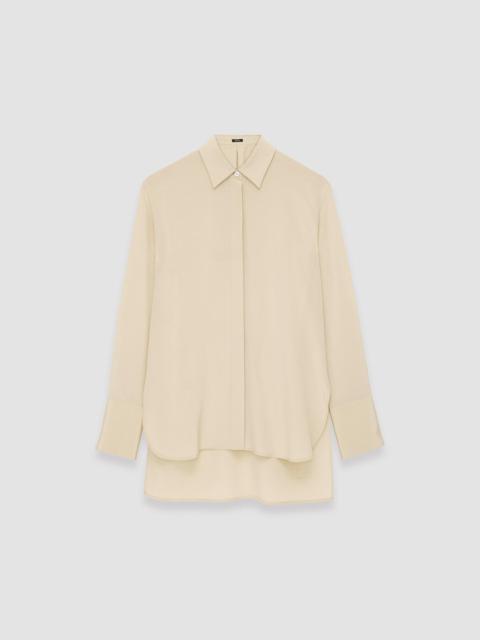 Silk Crepe de Soie Bold Blouse