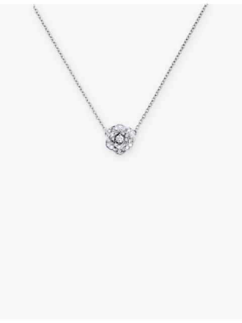 Piaget Rose 18ct White-Gold And 0.22ct Diamond Pendant&nbsp;Necklace