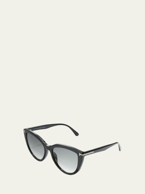 Isabella Plastic Cat-Eye Sunglasses
