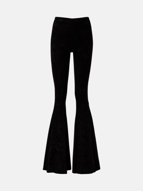 Cherilyn suede flared pants