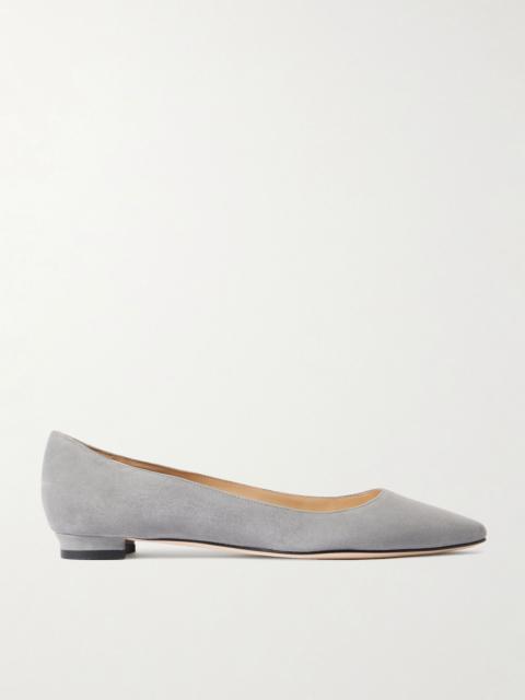 BB suede ballet flats Gray