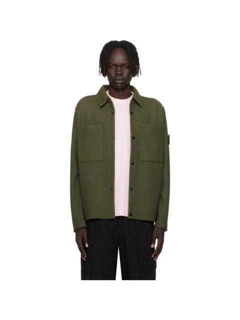 Green 5100058 Felted RWS Wool Overshirt