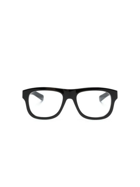 square-frame glasses