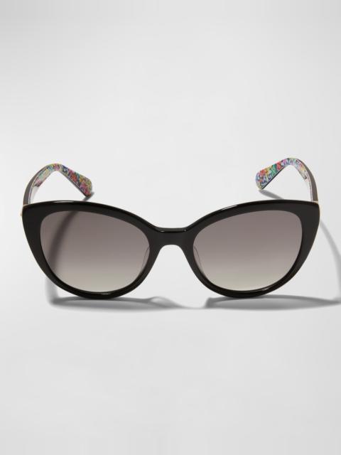 amberlees polarized acetate cat-eye sunglasses