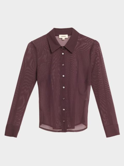 Indiana Fitted Mesh Blouse