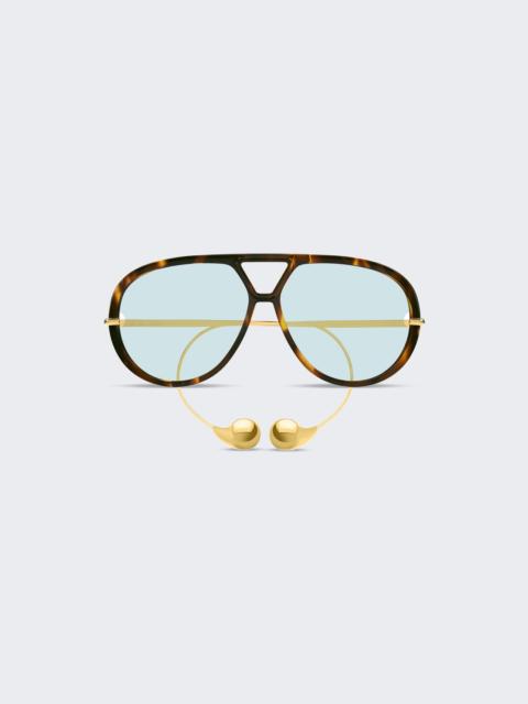 Drop Aviator Sunglasses Havana