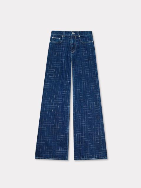 'KENZO Weave' AYAME wide pants in japanese denim