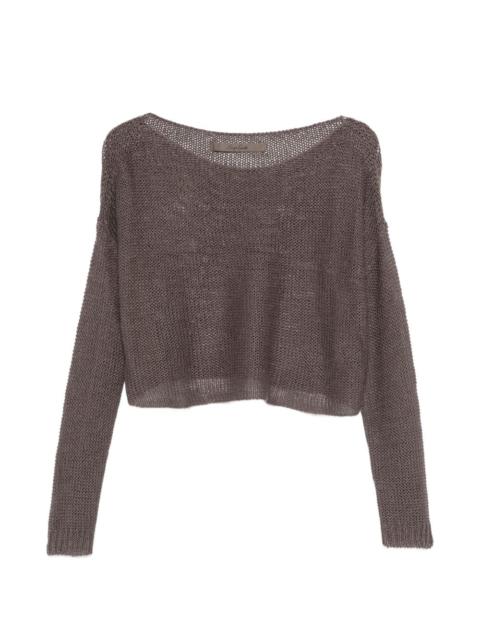 boat-neck sweater