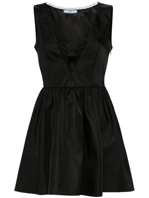 Re-Nylon bow-detail mini dress
