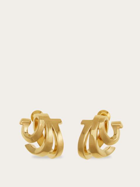 Triple Gancini earrings