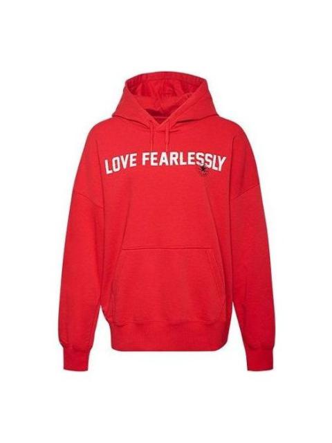 (WMNS) Converse Love The Progress 2.0 Oversized Pullover Hoodie 'Red' 10020734-A02