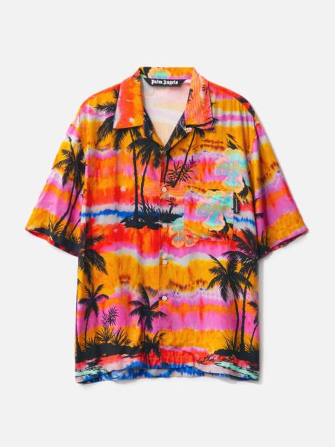 PSYCHEDELIC PALM BOWLING SHIRT