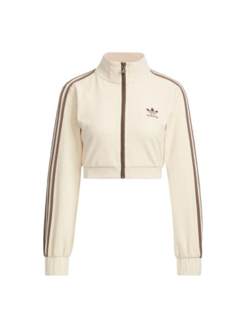 (WMNS) adidas Cropped Jacket 'Beige' IP3005
