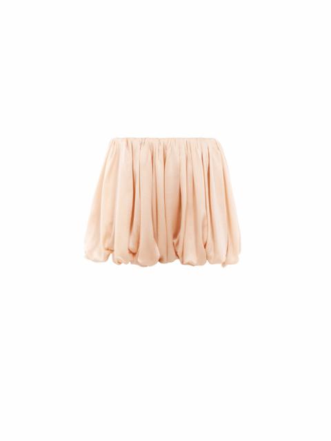 MINI BLOOMER SHORTS IN SILK CHARMEUSE