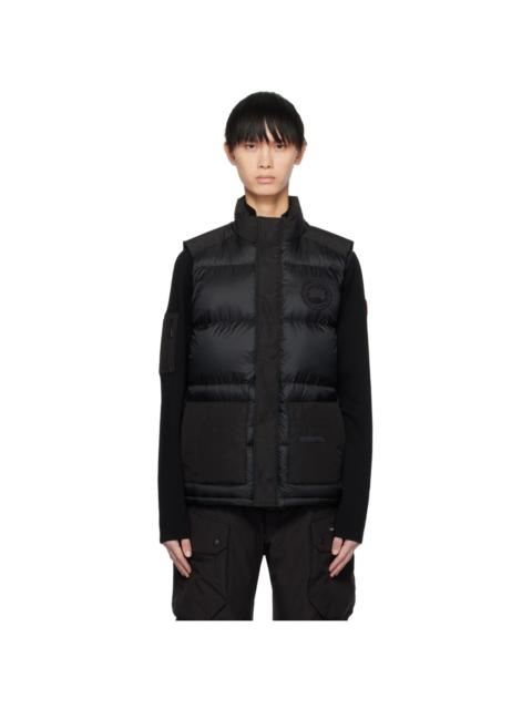 Black 'Black Label' Freestyle Down Vest