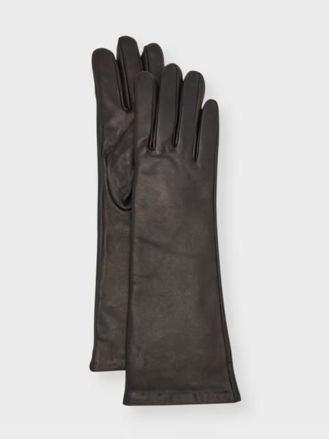 Cashmere-Lined Leather Gloves