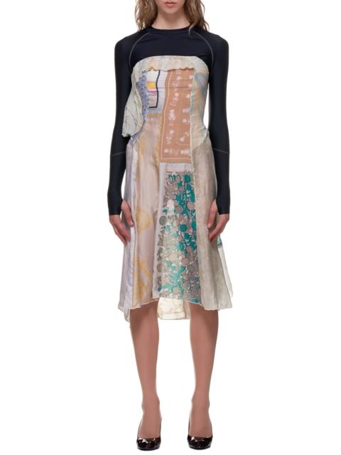 Upcycled Silk Scarves Dress