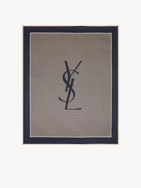 CASSANDRE STRIPED STOLE IN SILK CHARMEUSE