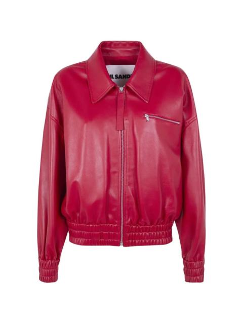 Classic Bomber Leather Jacket
