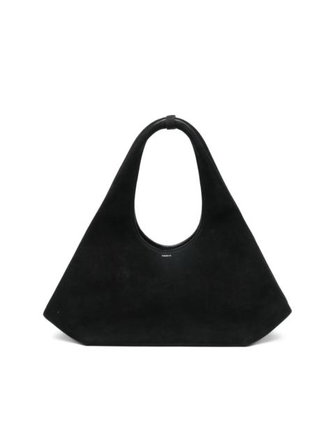 suede tote bag