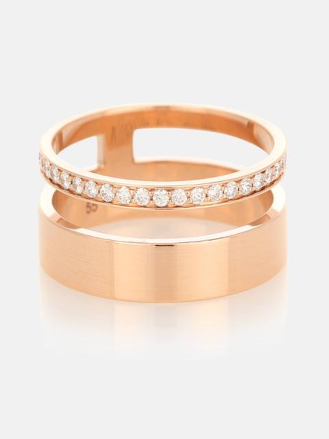 Berbere Module 18kt rose-gold and diamond ring
